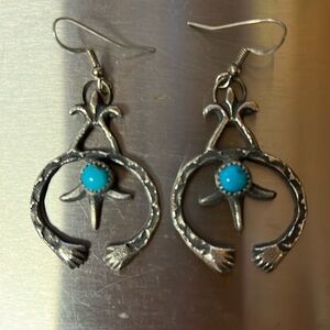 Kevin Bellah Turquoise & Sterling Silver Dangles